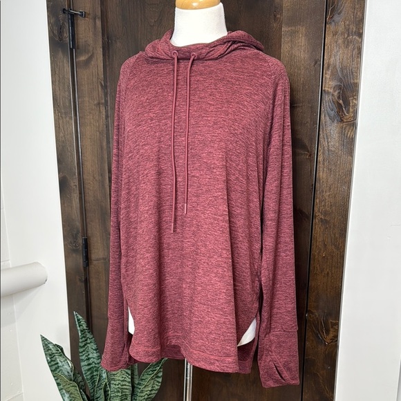 Athleta Uptempo Hoodie Sweatshirt, Maple Red SIZE XL - Picture 3 of 12